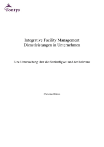 Integrative Facility Management Dienstleistungen in Unternehmen
