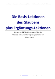 Basis-Lektionen für Asien (Classic) mit - Home