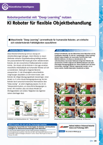 KI Roboter für flexible Objektbehandlung