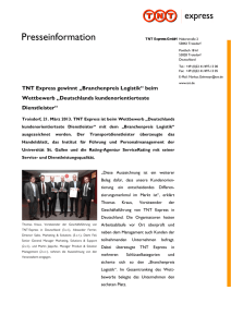 TNT Express Presseinformation