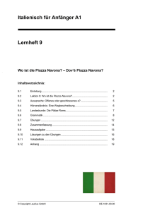Italienisch für Anfänger A1 Lernheft 9