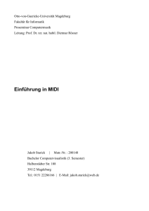 Einführung in MIDI - Universität Magdeburg