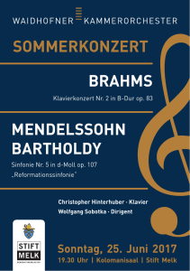 Sommerkonzert Waidhofner Kammerorchester
