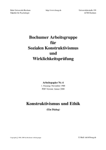 Konstruktivismus und Ethik