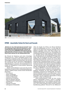 EPDM – dauerhafter Schutz für Dach und Fassade