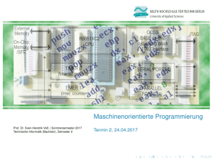 Maschinenorientierte Programmierung