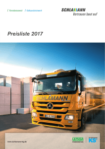 Preisliste 2017