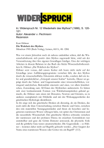 In: Widerspruch Nr. 12 Wiederkehr des Mythos? (1986), S. 120