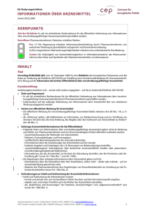 Informationen über Arzneimittel KOM(2008)