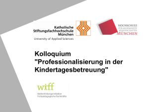 Präsentation von Prof. Dr. Schumacher und Prof. Dr. Ueffing