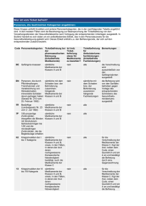 Wer ist vom Ticket befreit? Personen, die bestimmten Kategorien