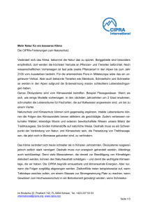cc.alps: Die CIPRA-Forderungen zum Naturschutz