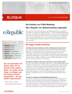 Die Evolution von E-Mail-Marketing Wie e.Republic sein