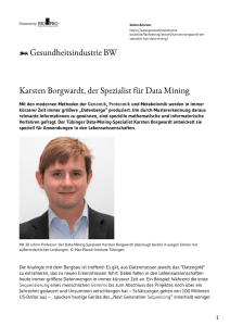 Karsten Borgwardt, der Spezialist für Data Mining