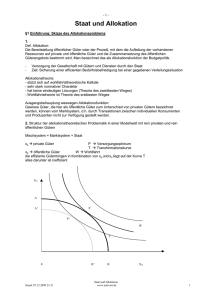 Staat und Allokation