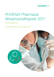 PHOENIX Pharmazie Wissenschaftspreis 2017
