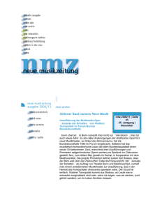 nmz 2006/11 - Berichte: Uraufführung der Multimedia