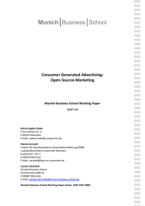 Open-Source-Marketing - Munich Business School