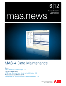 MAS-4 Data Maintenance