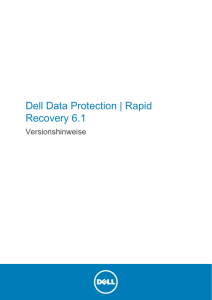 Dell Data Protection | Rapid Recovery 6.1