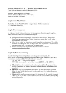Abteilung Informatik HTA-BE ---- Paralleles Rechnen HS 2010/2011