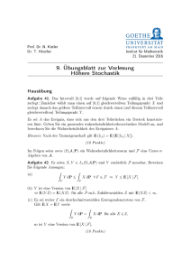 Blatt 9  - Institut für Mathematik