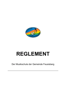 Musikschulreglement - Gemeinde Feusisberg