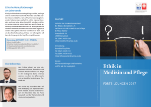 Ethik in Medizin und Pflege