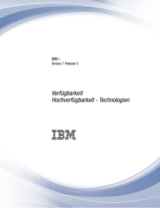 IBM i: Hochverfügbarkeit