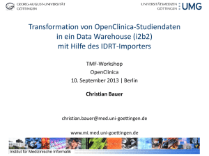 Transformation von OpenClinica