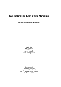 Kundenbindung durch Online-Marketing - Diuf