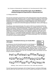 Musikalische Grenzerfahrungen durch Midifiles? Hörpsychologische