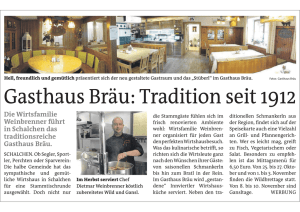 Gasthaus Bräu: Tradition seit 1912
