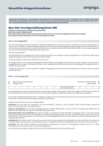 Wesentliche Anlegerinformationen