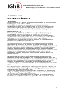 berliner erklärung 2.0. - Berufs- und Fachverband Heilpädagogik