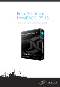 Erste Schritte mit NovaBACKUP® 18