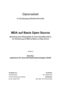 Diplomarbeit MDA auf Basis Open Source