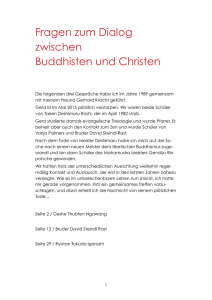 Fragen zum Dialog Buddhismus