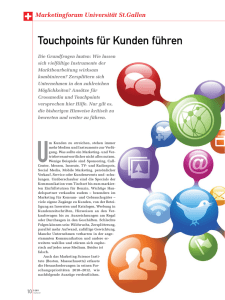 Touchpoints für Kunden führen