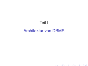 Architektur von DBMSs