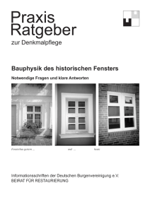 historischen Fensters - Deutsche Burgenvereinigung eV
