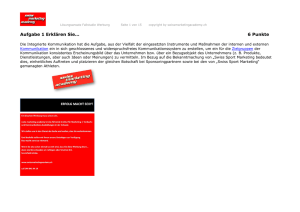 Lösungsansatz - Swiss Marketing Academy
