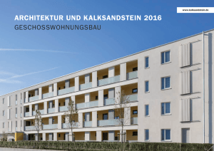 Architektur und kAlksAndstein 2016
