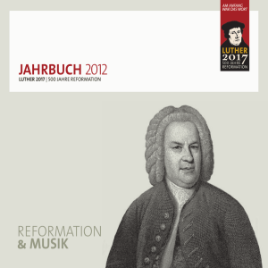 Jahrbuch 2012 „Reformation und Musik“