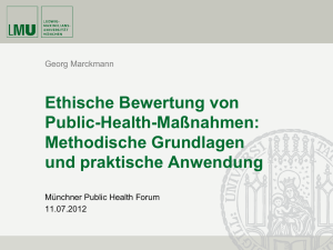 Ethische Bewertung von Public-Health