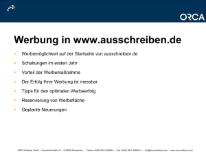 Werbung in www.ausschreiben.de