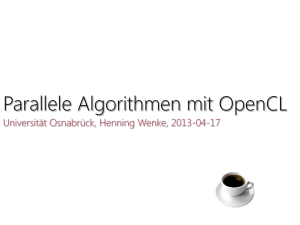 Parallele Algorithmen mit OpenCL