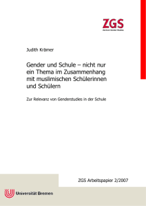 Gender und Schule – nicht nur ein Thema im