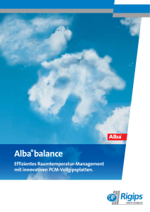 Alba®balance Vollgipsplatten