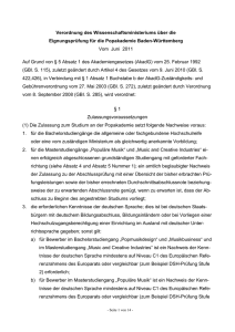 Zulassungs-Verordnung 20.12.11 - Popakademie Baden